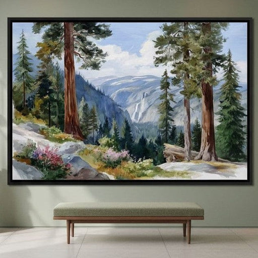 Sierra Falls Pine Vista Trail Canvas Print