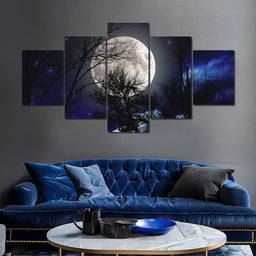 Full Moon Night - NicheCanvas