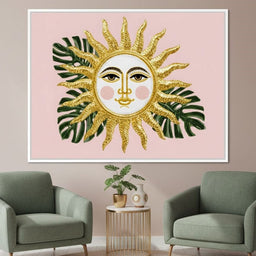 Golden Sunface Tropical Glow