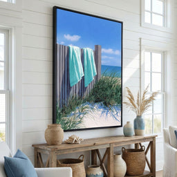 Coastal Towels On Dune Fence