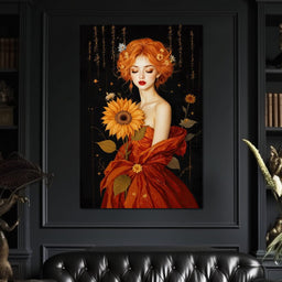 Lady Sunflower - TooplesArt - NicheCanvas