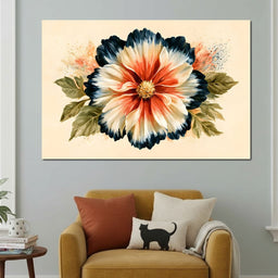 Rustic Petals Dancing Under Shadow - NicheCanvas