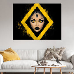 Golden Stare of Midnight Queen - NicheCanvas