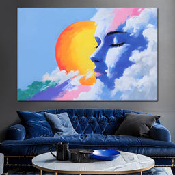 Dreamscape of Sunlit Skies - NicheCanvas