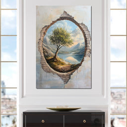 Panoramic Tranquility Portal - NicheCanvas