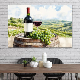 Vineyard Landscape - NicheCanvas