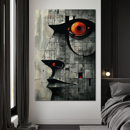 Enigmatic Gaze Fractal Mosaic - Cole Williams - NicheCanvas