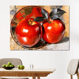 Forbidden Harvest On Gilded Plate - NicheCanvas