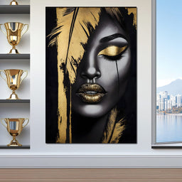 Golden Elegance Enigma - NicheCanvas