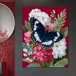 Midnight Butterfly Garden Bouquet - NicheCanvas