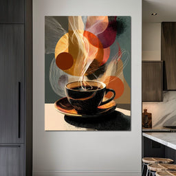 Morning Brew Abstract Fusion - NicheCanvas