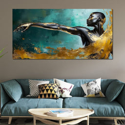 Golden Essence of Movement - NicheCanvas