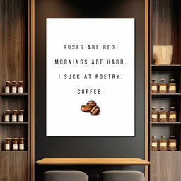 Morning Ode to Caffeine Humor - NicheCanvas