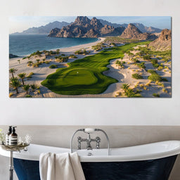 Serenity Greens by the Sea - NicheCanvas