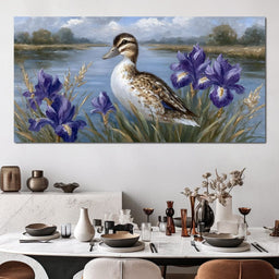 Duckling Meadow Reflections - NicheCanvas