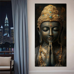 Golden Buddha Tranquility - NicheCanvas