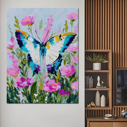 Radiant Butterfly Garden Dance - NicheCanvas