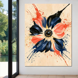 Collision Of Petals And Gravity - NicheCanvas