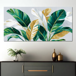 Gold Leaf Botanical Palmdream - NicheCanvas