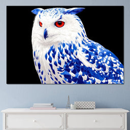 Sapphire Stare Nocturne - NicheCanvas