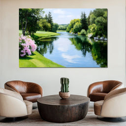 Whispering Meadows Reflection - NicheCanvas