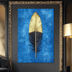 Golden Plume Harmony - NicheCanvas