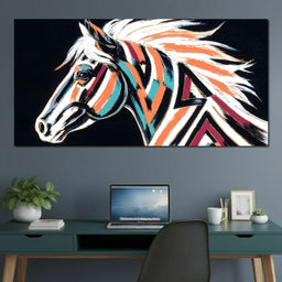 Prismatic Stallion Spirit - NicheCanvas