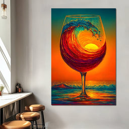 Sunlit Wave Enchantment - NicheCanvas