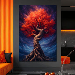 Fiery Crown of the Ancient Tree - NicheCanvas