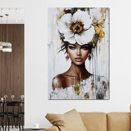 Golden Petal Elegance - NicheCanvas