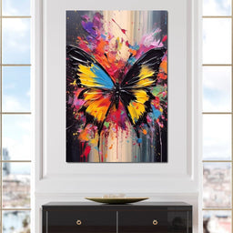 Technicolor Lepidoptera - NicheCanvas