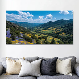 Wildflower Valley Vista Sky - NicheCanvas