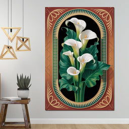 Art Deco Calla Symphony - TooplesArt - NicheCanvas