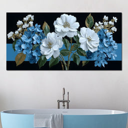 Floral Cascade Dreamscape - NicheCanvas