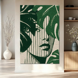 Botanical Shadow Portrait - NicheCanvas