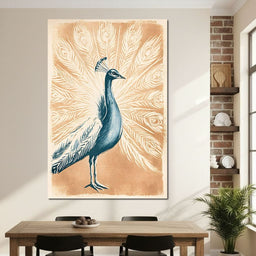 Gilded Plumes Of The Regal Display - NicheCanvas
