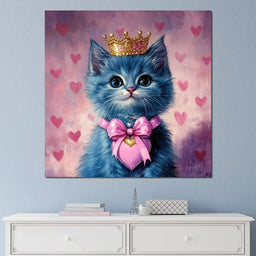 Royal Feline Heart Charmer - NicheCanvas