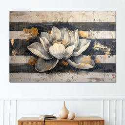 Harmony Golden Lotus - NicheCanvas