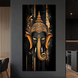 Golden Divine Elephant Aura - NicheCanvas