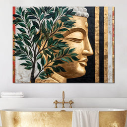 Golden Tranquility Reimagined - NicheCanvas