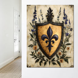 Noble Fleur De Lys Emblem - NicheCanvas