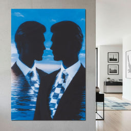 Oceanic Duality Reflections - NicheCanvas