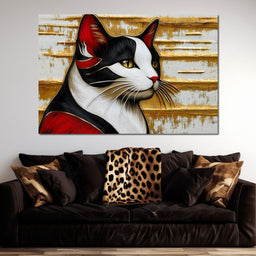 Majestic Feline Stare - NicheCanvas