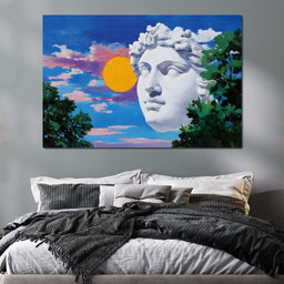 Sunlit Marble Reverie - NicheCanvas