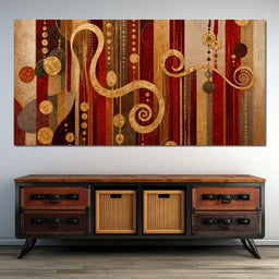 Glimpse of Red and Gold - TooplesArt - NicheCanvas