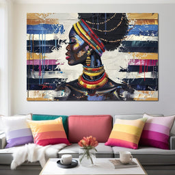 African Elegance in Ochre Gold - Sakeem Gibbs - NicheCanvas
