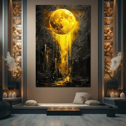 Golden Monolith Meltdown - NicheCanvas