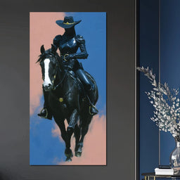 Night Rider of Midnight Steel - NicheCanvas