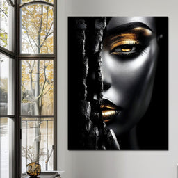 Golden Shadows Elegance - NicheCanvas