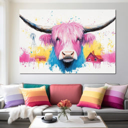 Highland Harmony Burst - NicheCanvas